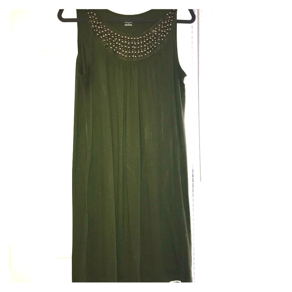 Olive summer dress
